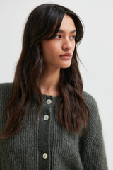 Strickjacke Andrea Knit Rib Beluga