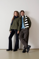 Jacke Bethany Dark Khaki Cord Quilted