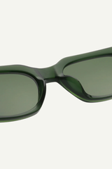 Sonnenbrille Bror Dark Green Transparent