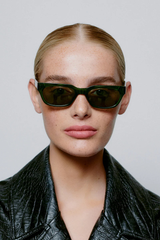 Sonnenbrille Bror Dark Green Transparent