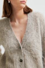 Strickjacke Karla Strick Cardigan Pumice Stone