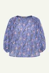 Bluse Print Monkey Allover Blue