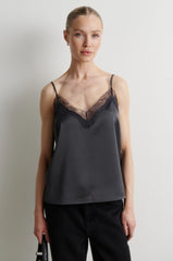 Top Glimps Lace Strap Asphalt