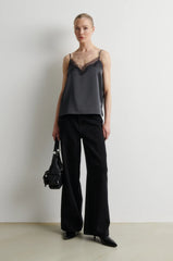 Top Glimps Lace Strap Asphalt