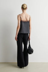 Top Glimps Lace Strap Asphalt
