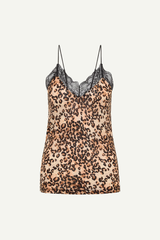 Top Spitze Print Leo