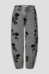 Hose Lawrissa Denim Barrel Denim Grey