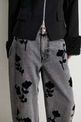Hose Lawrissa Denim Barrel Denim Grey