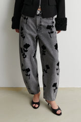 Hose Lawrissa Denim Barrel Denim Grey