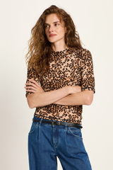 Shirt Stehkragen Print Leo