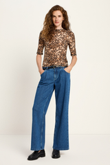 Shirt Stehkragen Print Leo