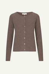 Strickjacke Laica Raglan Brown Grey Mel