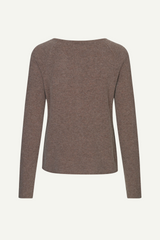 Strickjacke Laica Raglan Brown Grey Mel