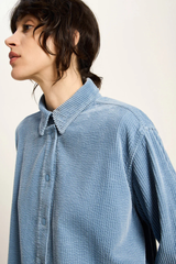 Hemd Kord Light Vintage Blue