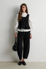 Hose Loana Denim Barrel Black