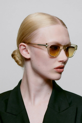 Sonnenbrille Lane Ecru Transparent