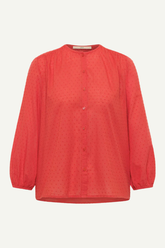 Strukturbluse Red Alert