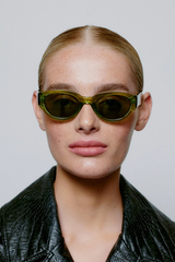 Sonnenbrille Winnie Light Olive Transparent