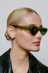 Sonnenbrille Winnie Light Olive Transparent