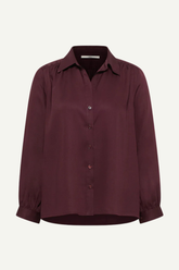 Hemdbluse Tencel Bordeaux