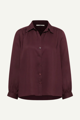 Hemdbluse Tencel Bordeaux