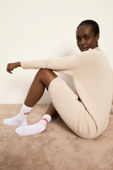 Socken Statement Love White