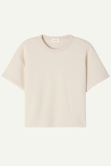 T-Shirt Court Droit Ecru