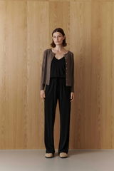 Top Elma V-neck Black