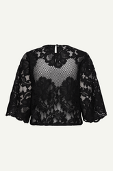 Bluse aus Spitze in schwarz von Rosemunde Copenhagen im youmee.market bern