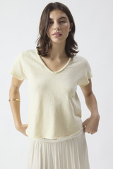 T-Shirt Droit Vanille Vintage