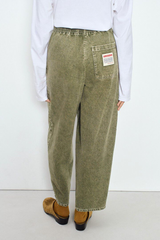 Hose Pantalon Carotte Olive