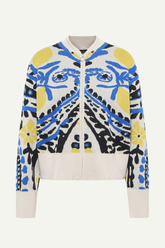 Jacquard Strickjacke Gots Multicolour Jacquard