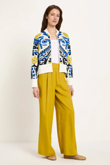 Jacquard Strickjacke Gots Multicolour Jacquard