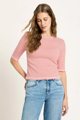 Halbarmshirt Gots Lava Red Creme