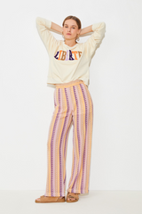 Strick Hose Jungle Beige