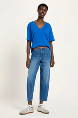 Shirt Mit V-ausschnitt Gots Lapis