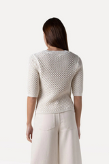 Pullover Aster V-neck Knitted Off-white