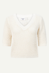 Pullover Aster V-neck Knitted Off-white