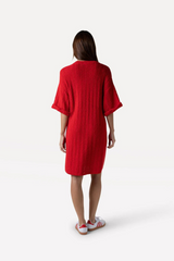 Kleid Valentina Knitted Flame Scarlet