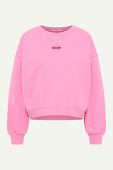 Statementsweatshirt Gots Bright Orchid