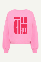 Statementsweatshirt Gots Bright Orchid