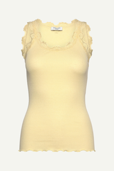 Top RWBabette Silk SL U-neck Long Lace flan