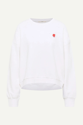 Statementsweatshirt Gots Bright White