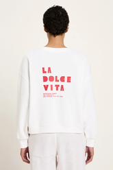 Statementsweatshirt Gots Bright White