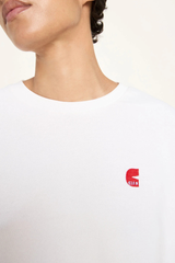 Statementsweatshirt Gots Bright White