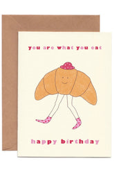Karte "Happy Birthday Croissant"