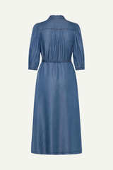 Kleid RWDallas LS Midi medium denim blue