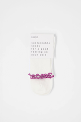 Socken Mit Volant Gots Off White