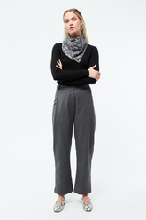 GIVN Berlin GBMaive Damenhose Grau aus Wolle mit weitem Bein – Youmee.market Schweiz