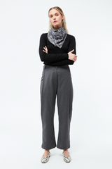 GIVN Berlin GBMaive Damenhose Grau aus Wolle mit weitem Bein – Youmee.market Schweiz